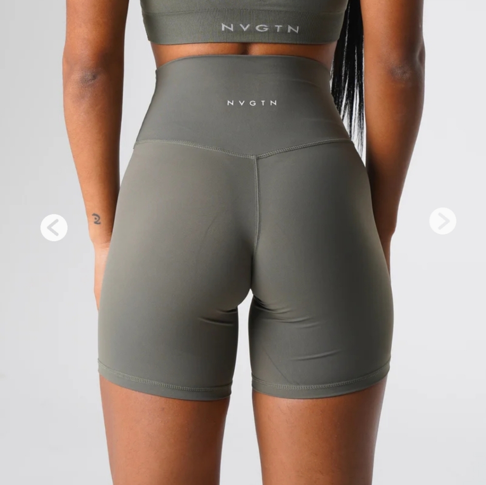 NVGTN SIGNATURE 2.0 Khaki Green Shorts, Small